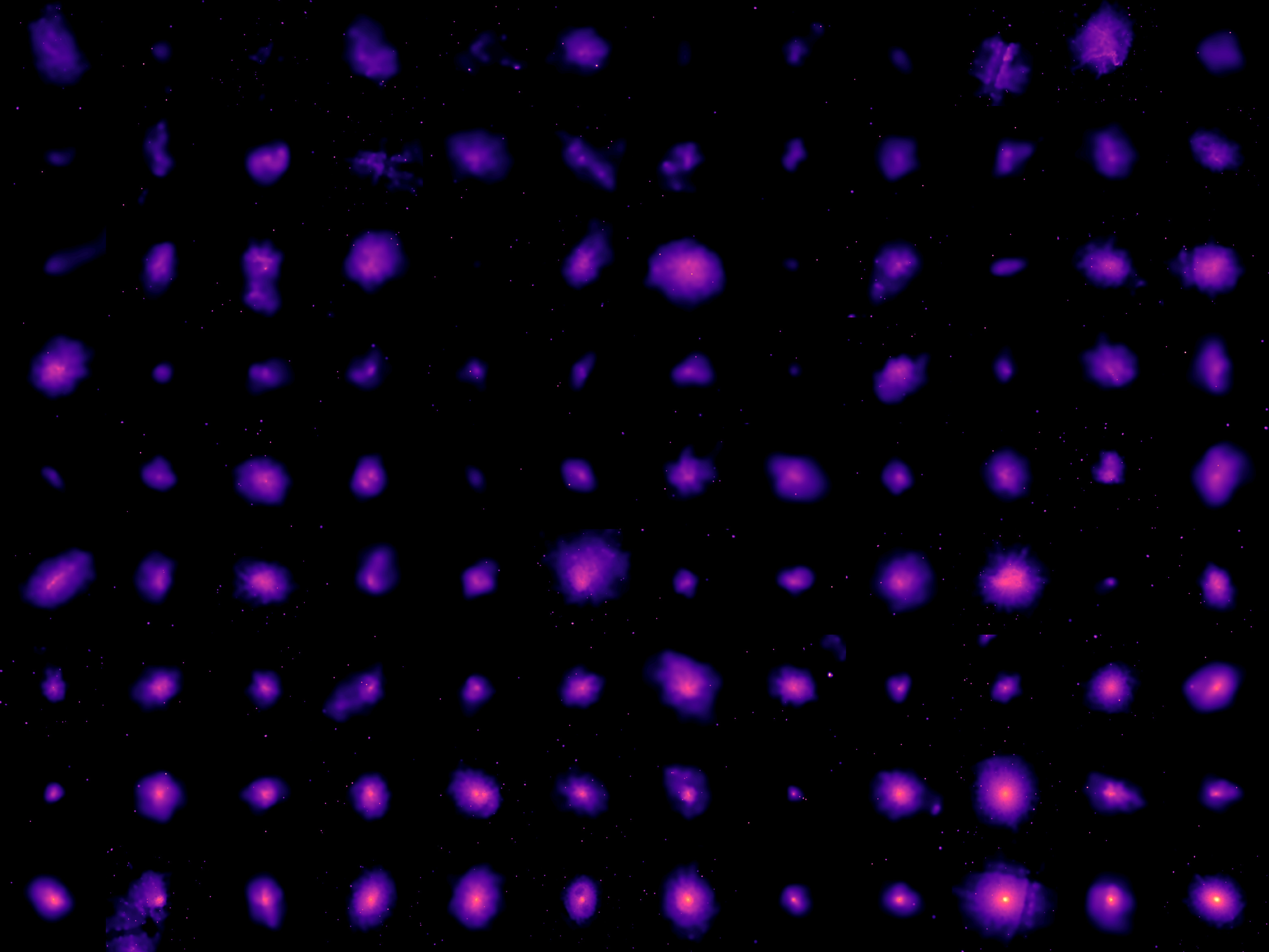 X-ray images of CEREAL galaxy clusters